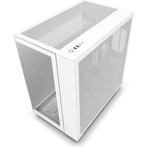 Modern White PC Case with Mesh Design